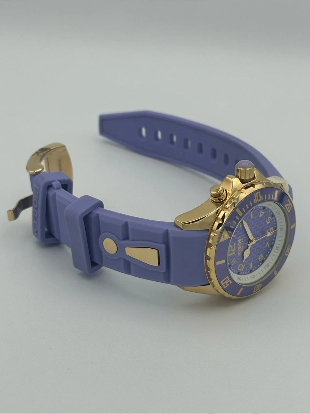 KYBOE! Giant 40 Purple Gold Women’s Watch 40mm New Battery Runs Perfect
